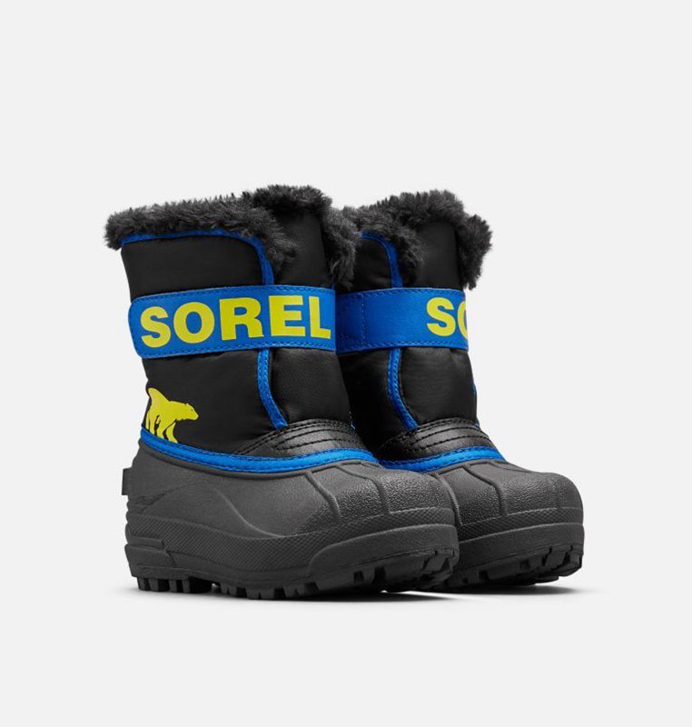 Sorel Çocuk Childrens Commander™ - Kar Botu Siyah/Mavi - 274-RVGDNJ